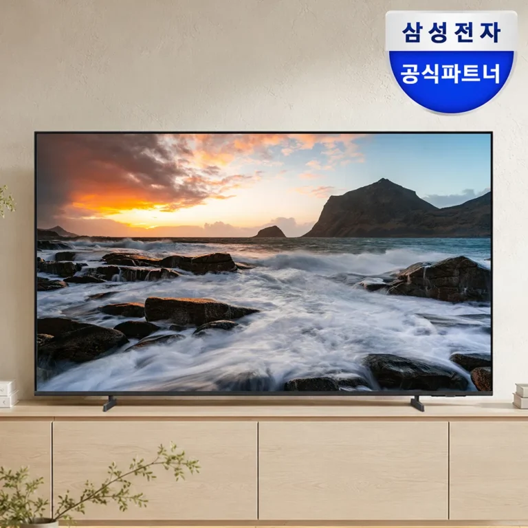 삼성 4K UHD 스마트 사이니지 TV 1등급 티비 기사님 방문설치 107.9cm(43인치), 스탠드