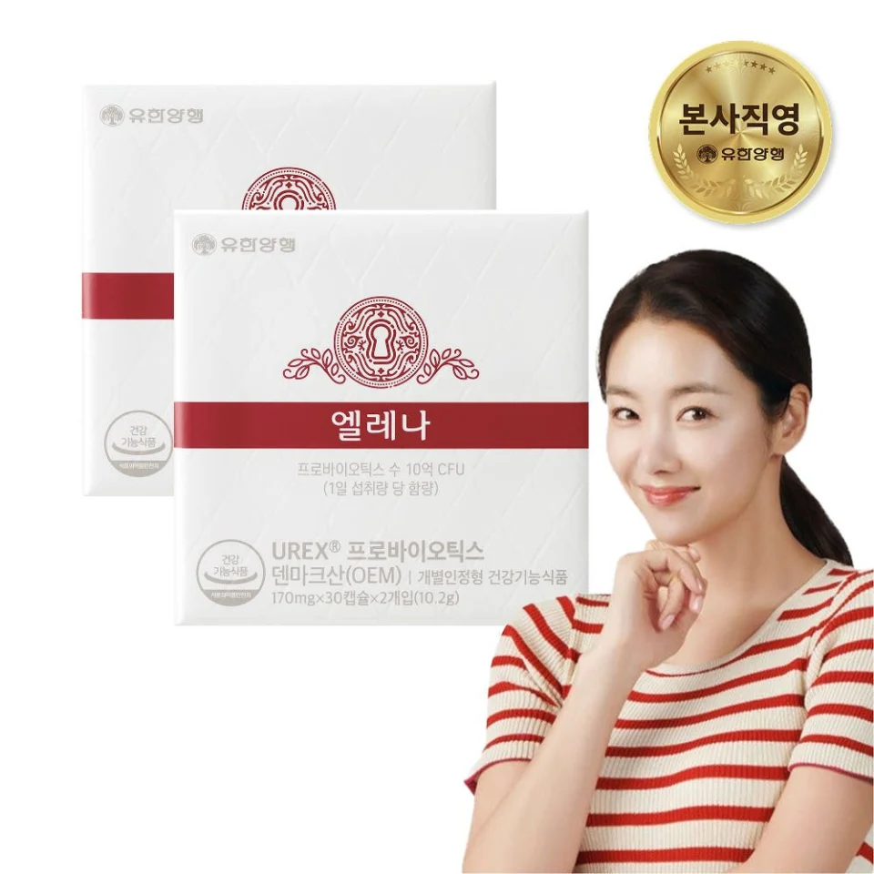 엘레나 질유산균 임산부 수유부 프로바이오틱스 60캡슐, 2개